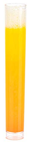 Restaurantware-Delgado 1 Ounce Test Tube Shot Glasses, 100 Disposable Test Tube Shots For Alcohol - Rack Sold Separately, Scientific Themed Party Decorations, Clear Plastic Glasses,