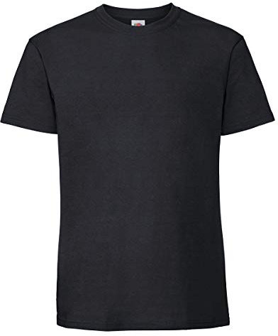 Fruit of the Loom Ringspun Premium T Herren T-Shirt NEU, Farbe:schwarz, Größe:L