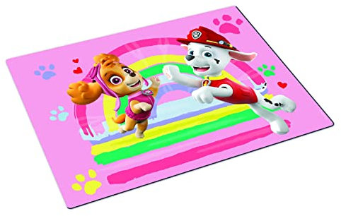 PAW PATROL P:os 29445 - Tischset mit beliebtem Paw Patrol-Design, Platz-Set für Mädchen aus bpa-freiem Kunststoff, ca. 42 x 29 cm groß Mehrfarbig