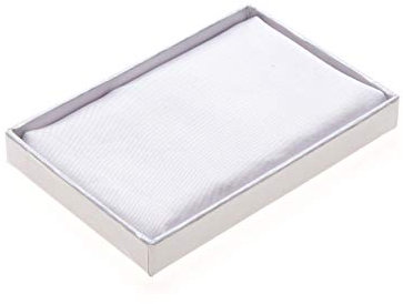 Tinitex Einstecktuch Weiß reine Seide 25x25cm einfarbig uni