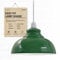 Metal Retro Green Ceiling Lamp Shade Easy Fit Light Pendant 29cm Modern Ceiling Lighting Shade for Bedroom Office Industrial Rustic Light Shade Ceiling Pendant Bulb Guard Hanging Light Fixture