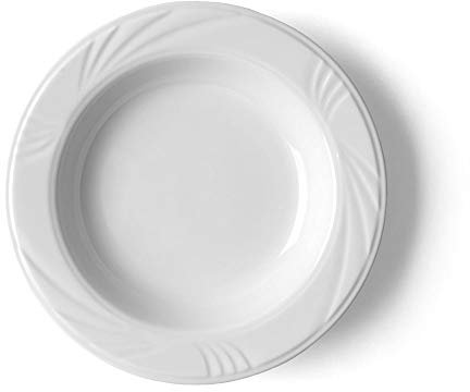 Holst Porzellan LUB 123 Plato Hondo de Porcelana, Blanco