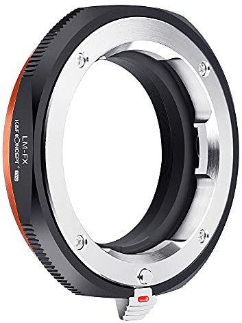 K&F Concept Adaptador de Objetivo L/M-FX,Anillo Adaptador de Cámara Lente Compatible con Objetivos Leica M Mount a Cuerpo de Cámara Cámara Fujifilm Fuji X-Serie