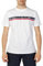 Sergio Tacchini Herren T-Shirt E Homme Stripe A Tshirt, Weiß/Marin, L