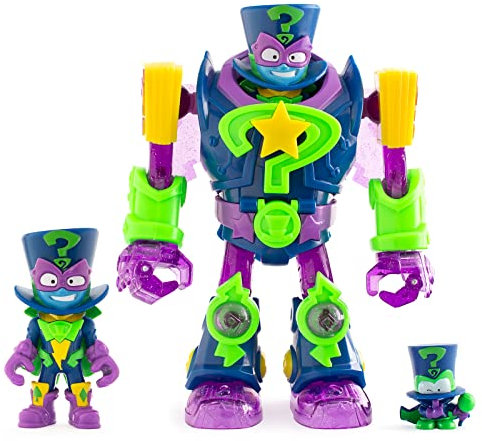 SUPERTHINGS - Superbot Enigma, Robot articulado héroe con Accesorios de Combate, 1 Kazoom Kid y 1 SuperThing exclusivos