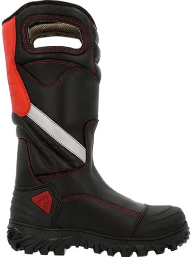 ROCKY Code Red Structure NFPA Rated Composite Toe Fire Boot, Black, Size 12.5(EW)