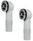 2 Pieces Overflow Head Sink Overflow Pipes Overflow Tube Overflow Round Interface
