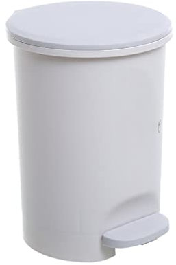 UNNS Corbeille Pouchettes à Pas de 10L avec Une pédale de Couvercle et en Plastique, Salon de Salle de Bain Salon des ordures Rondes, Grand Panier en Papier bac à déchets Poubelle de Bureau