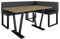 Eckbank Akiko Metal mit Tisch - Eckbankgruppe für Ihrem Esszimmer, Küche modern, Sitzecke, Essecke. Perfekt für Küche, Büro und Rezeption. Solide und Starke Verarbeitung. (Soft 11, 196x142 rechts)