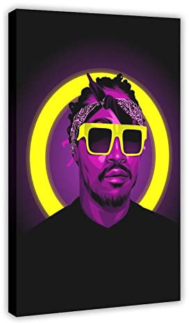 Hiphop Rapper Future Nayvadius DeMun Wilburn 4 Leinwand-Poster, Wandkunst, Dekoration, Gemälde für Wohnzimmer, Schlafzimmer, Dekoration, Rahmen-Stil, 50 x 75 cm