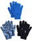 Geyoga 3 Paar Kinder Strick Handschuhe Kinder Winterhandschuhe Warme Vollfinger Fäustlinge für Jungen Mädchen (Stilvoller Stil)