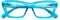 DOOViC Computerbrille Blaulichtfilter Brille Damen Anti Müdigkeit Brille ohne Stärke Türkis/Katzenaugene Rahmen