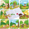 24 Mini Libri da Colorare Assortiti Libro di Attività per Bambini Album da Disegno Artistico Fai da Te a Tema Unicorno Animali da Fattoria Pasqua Bibbia Regalo di Compleanno (Animali del Bosco)