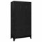 ZHOUMIN Schließfachschrank, Wertfachschrank, Schließfächer, Metallschrank, Personalschrank, Spind Schrank, Stahlspind, Metallspind, Self-Storage-schließfach, Schwarz 90x45x180 cm Stahl