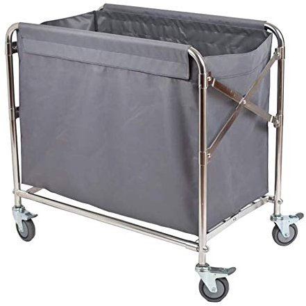 GOENN Diables de Stockage, Chariots Mobiles de Cuisine, Chariot de Linge de Hall Pliant avec Roue de Frein Universelle, Chariot à roulettes for trieur de Linge d'hôtel, Couverture Mobile