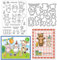 INFUNLY Farm Animal Klare Stempel Und Stanzformen Set Cattle Rabbit Transparente Silic Stamps Tierform Happy Birthday Stanzform Für Die Kartenherstellung DIY Craft Scrapbooking Grußkarten-Dekoration