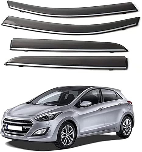 4 Stück Auto Windabweiser Regenabweiser für Hyundai I30 2010-2018, Autofenster Regenschutz Sonnenschutz