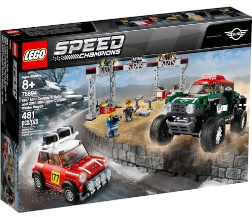 LEGO Speed Champions Rallyeauto 1967 Mini Cooper S und Buggy 2018 Mini John Cooper Works