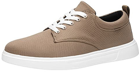 NOAGENJT scarpe da corsa uomo scarpe uomo cerimonia scarpe uomo tela estive alte stivali uomo pelle sneakers donna con zeppa interna 46 14.99