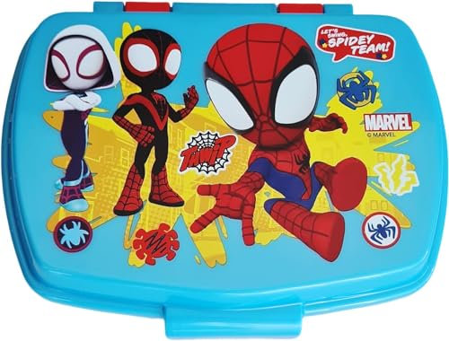 ILS I LOVE SHOPPING Contenitore Portapranzo Porta merenda Scatola Sandwich Box per Bambini (SPIDERMAN SPIDEY)