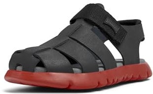 Camper Oruga K800242 Sandale à Bride en T, Noir 026, 33 EU