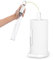 simplehuman KT1199 Porte-Rouleau d'essuie-Tout avec Pompe de pulvérisation, autoportant, Facile à déchirer, Base lestée (Convient aux Rouleaux de Cuisine de 23 à 28 cm), Acier Blanc, KT1199