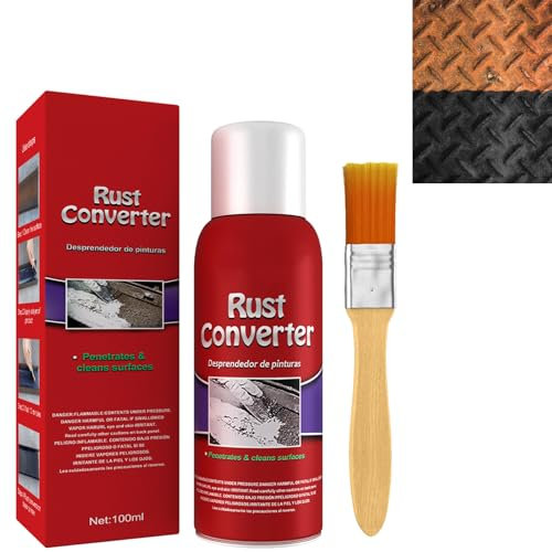 KOAHDE Spray Eliminador de Oxido Metal,Removedor de Oxido de Metal a Base de Agua,Eliminador de Oxido para Automóviles,Convertidor de Oxido en Spray,Spray Removedor de Oxido Multiusos,100ML