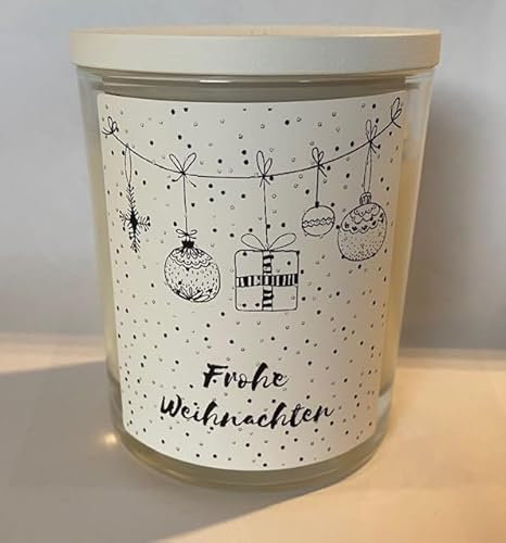 Frohe Weihnachten, Kerze im Glas