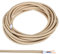 PATIKIL Tissu Tissu Couvert Rond Fil, 16,4 ft 18AWG 2 Noyau Vintage Tissé Électrique Cordon pour Pendentif Lumière DIY Projet, Beige