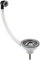 Balterley Kitchen Sink Waste Kit with Basket Strainer & Round Overflow, 1/2 inch Sink Waste Pipe, Stainless Steel Kitchen Overflow Kit, 90mm Standard Fittings - 63 x 115 x 115mm (Brushed Nickel)