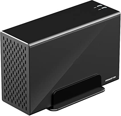 ISHEEP Enclosure RAID SATA a 2 alloggiamenti da 3,5, contenitore di archiviazione per disco rigido USB 3.1 Type-C da 10 Gbps, RAID 0/1/JBOD/Normale 4 modalità supportate (K35272C)