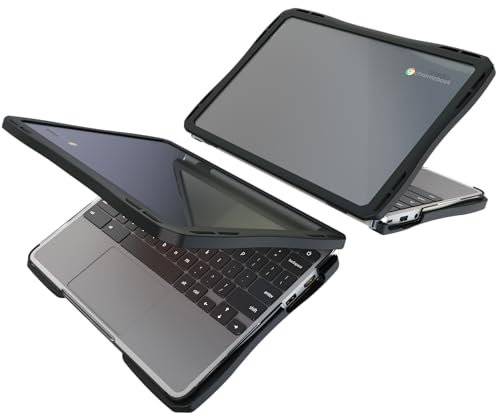 UZBL Air Hard Shell Case for Lenovo Chromebook 300e Gen 4, Student-Proof K-12 Protective Clear Cover (1-Pack)