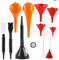 Universal Funnel Automotive Funnels Set, Plastic Long Neck Oil Funnels for filling Car Oil Gearbox Oil Motorcycle Oil
