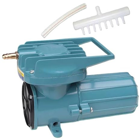 Sharplace Aquarium Air Pump DC 12V Tank Air Pump Multipurpose Portable Pond Air Pump for Commercial Use Aquaculture, 12V 60W, 220x110x136mm