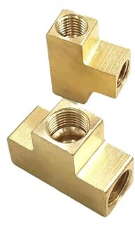 BIRXPMOS Equal Reduce M8x1 M10x1 Male-Female Tee Brass Oil Fitting SUNBOOOYIN(M10x1)
