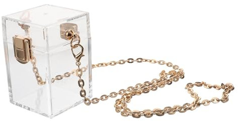 SHERCHPRY Kleine Geldbörse Münzbörse Damenbeutel Mit Kette Kleiner Münzbeutel Schlüsselbörse Lippenstifttasche Umhängegeldbörse