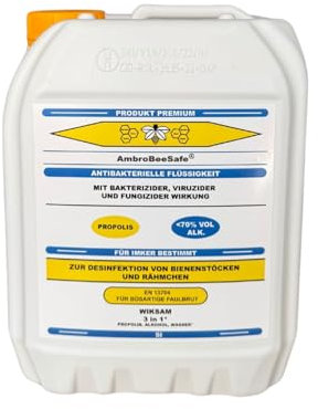 Imker Desinfektionsmittel – Zur hygienischen Reinigung von Bienenstöcken, Rähmchen & Imkereigeräten – Antibakteriell & viruzid (5l)