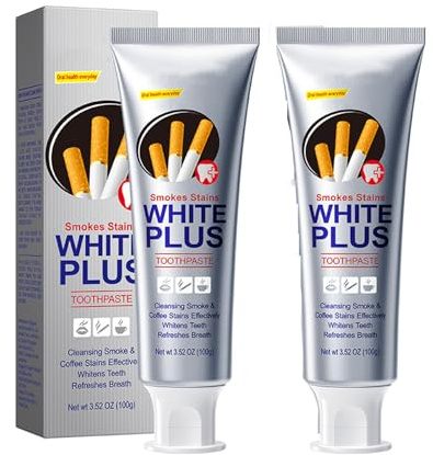 Raucherzahnpasta,Raucher Zahnweiss Whitening Zahncreme,Speziell für Raucher entwickelt,praktische Reisegröße