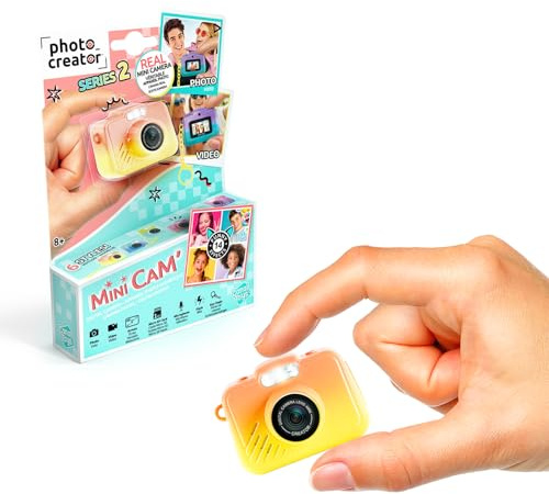 C Toys - Photo Creator – Mini-Kamera für Kinder & Digitalvideo – Mini-Kamera zum Erstellen von Erinnerungen – Geschenk für Kinder ab 8 Jahren – 14 Filter – Flash + Mikrofon – Reiseformat – CLK 071