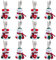 GUDOTRA 12pcs Bolsa para Cubiertos Navidad Cubiertos Tenedores Bolsas para Decoración Navidad Mesa (Monigote de Nieve)