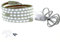 FOLGEMIR 4m Kalt Weiß LED Band mit Schalter, 220V 230V Lichtleiste, 5050 SMD 60 Leds/m Strip, IP65 Lichtschlauch, helle Hintergrundbeleuchtung
