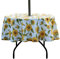 EHouseHome Runde Tischdecke, Polyester, mit Schirmloch und Reißverschluss, wasserfest, für Grillpartys, Partys, Picknick, Innen- und Außenbereich, ca. 150 cm, Sonnenblumen