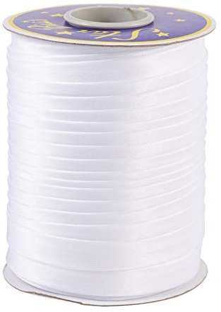 PandaHall Schrägband, 1,6 cm, doppelt gefaltetes Schrägband, einseitiges Satinband zum Nähen, Nähen, Binden, Säumen, Paspeln, Quilten, Basteln