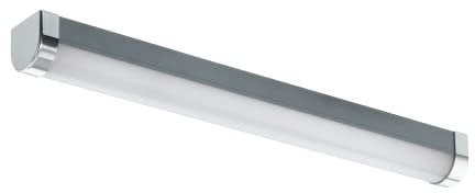 EGLO LED Spiegelleuchte Tragacete 1 - Wandlampe aus Kunststoff und Metall für Badezimmer - Silber, Weiß, Chrom - Feuchtraumleuchte Neutralweiß - IP 44 - L: 45 cm