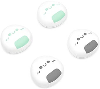 playvital Joystick Caps für PS5,Stick Aufsätze für PS4,Kappen für Xbox Series X&S,Thumbstick Schutzkappen Zubehör für Xbox One,Analog Stick Kappen für Switch Pro Controller-Onigiri(Grau/Grün)