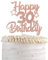 1 Stück Happy 30th Birthday Cake Topper Heart Star 30 Fabulous Tortendeko Prost auf 30 Jahre alt Dreißig fabelhafte Tortendekorationen 30 Geburtstag Party Kuchen Dekoendeko Roségold