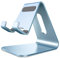 Lucrave Cell Phone Stand, Cradle, Holder,Aluminum Desktop Stand Compatible with Switch, All Smart Phone, iPhone 15 14 13 12 Pro Max Pro Xs Max Se 8 7 Plus SE-Sierra Blue