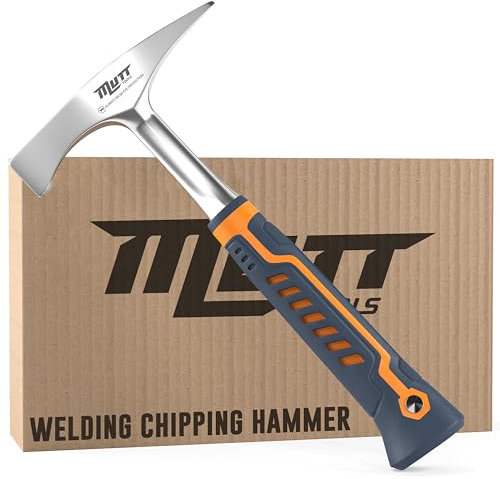 AMERICAN MUTT TOOLS Schweißmeißelhammer - 396.9 g Schweißhammer Splacke Schlacke - Schlackenhammer, Meißelhammer, Schweißhammer, Schweißerhammer, Schweißmeißelhammer, Schweißer Chipping Hammer, Chipi