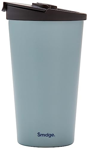 Smidge Travel Cup - 355ml, Spring Dew, Stainless Steel, Leakproof, Insulated, Hot & Cold Drinks, BPA Free