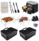 Air Fryer Accessories Set of 10 for Ninja AF300UK/AF400UK Dual Air Fryer includes Silicone Air Fryer Liners & Cupcake/Muffin Molds + Dual Air Fryer Racks + Paper Liners + Kitchen Tongs + Gloves